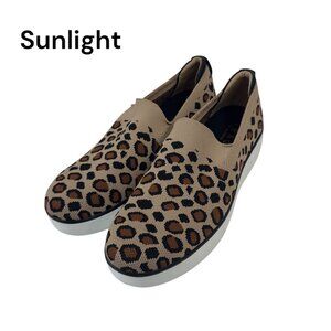 Traq by Alegria Mystic Womens Slip-On Leopard Print Slip On Shoes Size 41